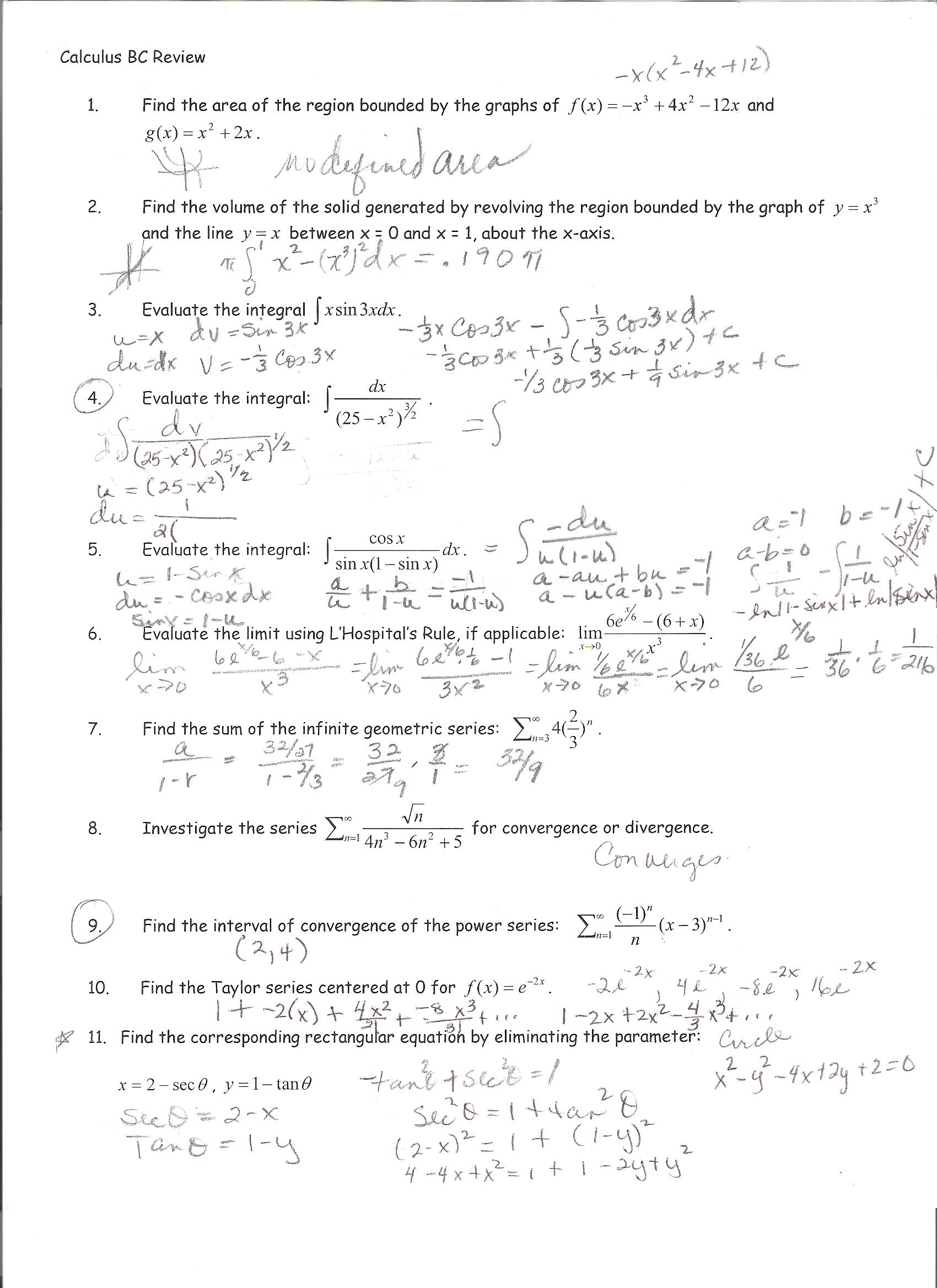 math homework notes